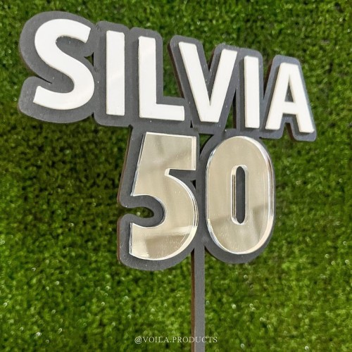 Topper personalizado 50 años