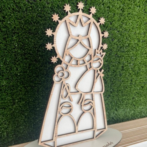 Figura mare de Deu madera