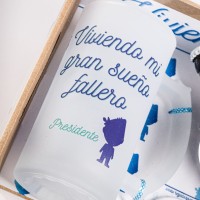 Kit de regalo para Presidente Fallero – con jarra personalizada, dulces y cerveza artesanal #000000